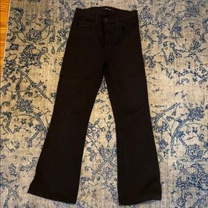 J Brand María Flare Seriously Black jeans